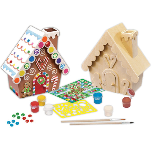 Gingerbread House Wood Paint Set - Just $16.99! Shop now at Retro Gaming of Denver