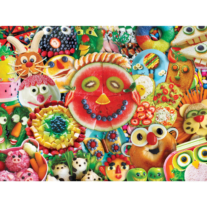 Trendz - Funny Face Food 300 Piece EZ Grip Jigsaw Puzzle - Just $14.99! Shop now at Retro Gaming of Denver