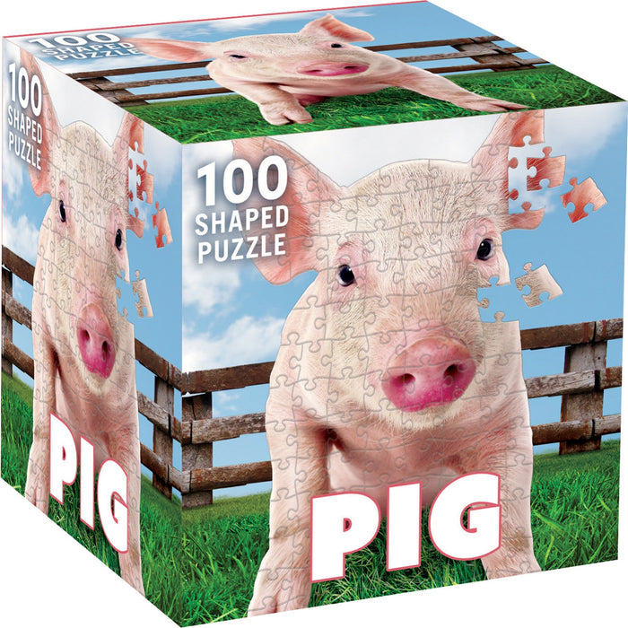 Pig 100 Piece Shaped Jigsaw Puzzle - Just $7.99! Shop now at Retro Gaming of Denver