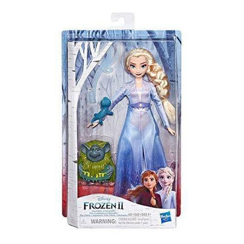 Disney  Frozen 2 Elsa Fashion Doll In Travel Outfit with Pabbie and Salamander Figures - Just $23.47! Shop now at Retro Gaming of Denver