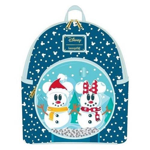 Loungefly Disney Minnie & Mickey Mouse Snow Globe Mini-Backpack - Premium Backpacks - Just $75! Shop now at Retro Gaming of Denver