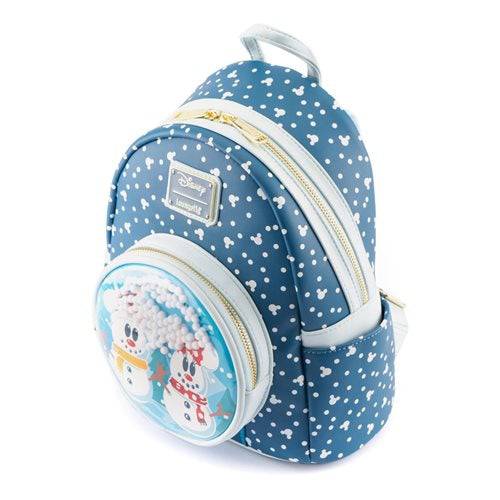 Loungefly Disney Minnie & Mickey Mouse Snow Globe Mini-Backpack - Premium Backpacks - Just $75! Shop now at Retro Gaming of Denver