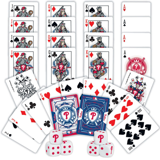 Philadelphia Phillies - 2-Pack Playing Cards & Dice Set - Premium Dice & Cards Sets - Just $19.99! Shop now at Retro Gaming of Denver