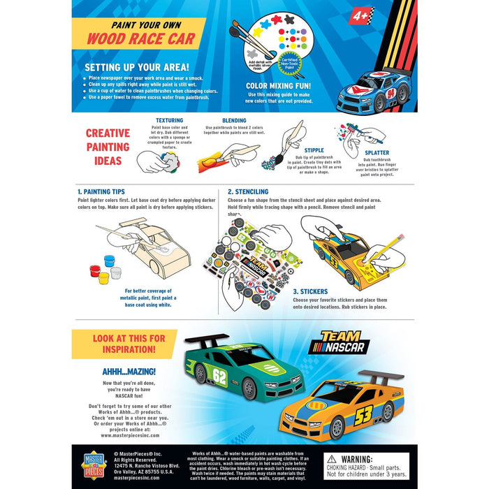 NASCAR - Wood Race Car Craft Set - for just $12.99! 