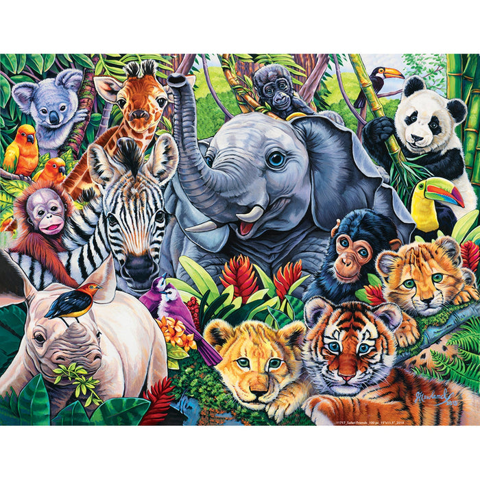 World of Animals - Safari Friends 100 Piece Jigsaw Puzzle - Just $9.99! Shop now at Retro Gaming of Denver