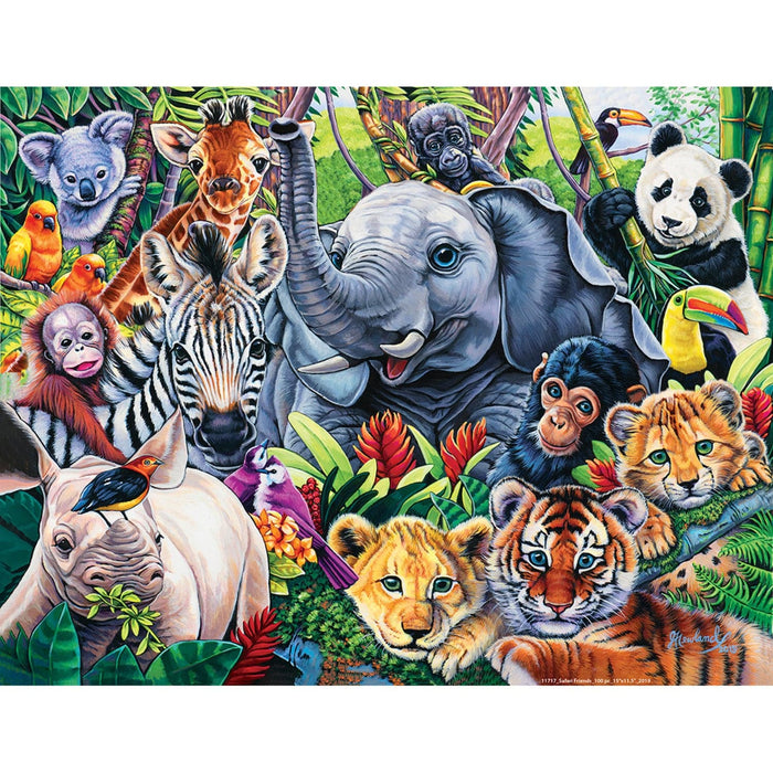 World of Animals - Safari Friends 100 Piece Jigsaw Puzzle - for just $9.99! 