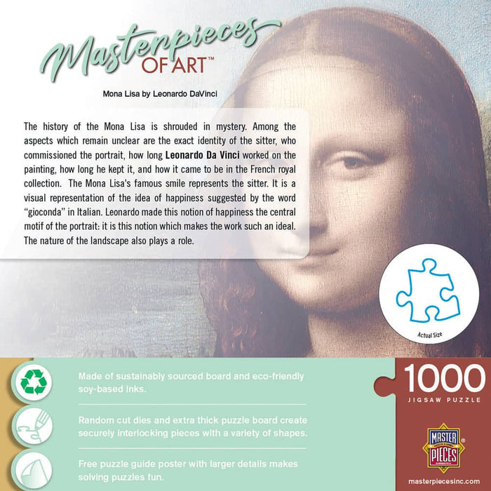 MasterPieces of Art - Mona Lisa 1000 Piece Jigsaw Puzzle - for just $16.99! 