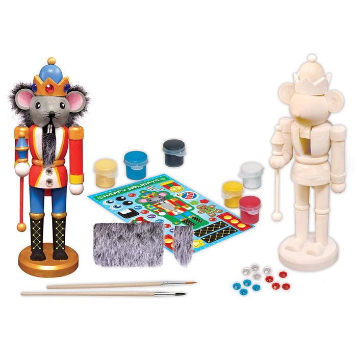 Holiday Craft Kit - Nutcracker Mouse King Wood Paint Kit - Just $16.99! Shop now at Retro Gaming of Denver