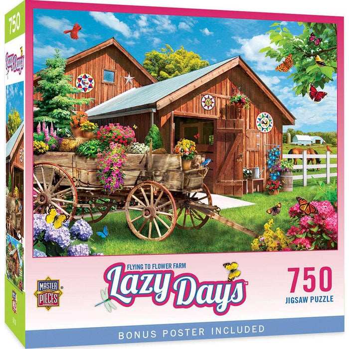 Lazy Days - Flying to Flower Farm 750 Piece Jigsaw Puzzle - for just $9.99! 