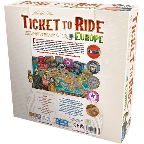 Ticket to Ride: Europe - 15th Anniversary - for just $99.95! 