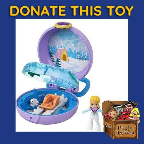 DONATE THIS TOY - Pirate Toy Fund -  Polly Pocket Polly Snow Cabin Compact - Just $12.47! Shop now at Retro Gaming of Denver