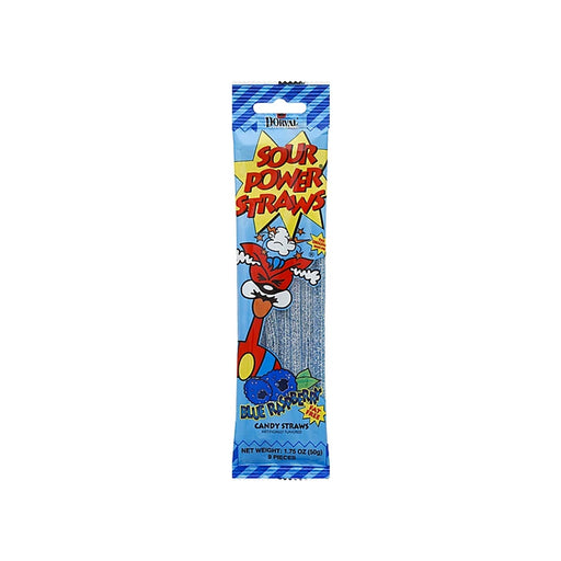 Dorval Sour Power Straws Blue Raspberry (Germany) - Premium  - Just $2.75! Shop now at Retro Gaming of Denver