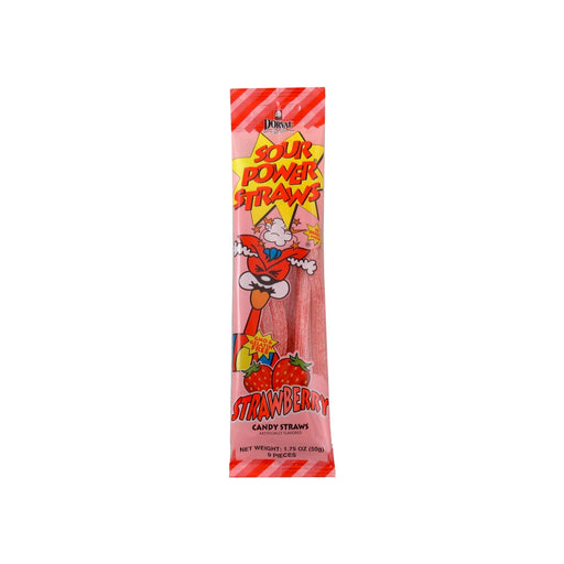 Dorval Sour Power Straws Strawberry (Germany) - Premium  - Just $2.75! Shop now at Retro Gaming of Denver