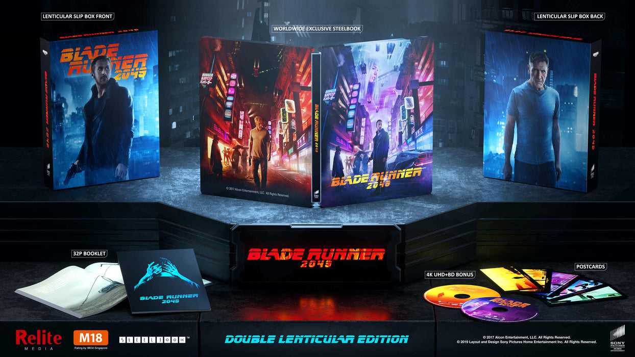 Blade Runner 2049 - Relite Exclusive Steelbook [Double Lenticular Full Slip /1000] (4K Ultra HD + Blu-ray) - for just $129.99! 