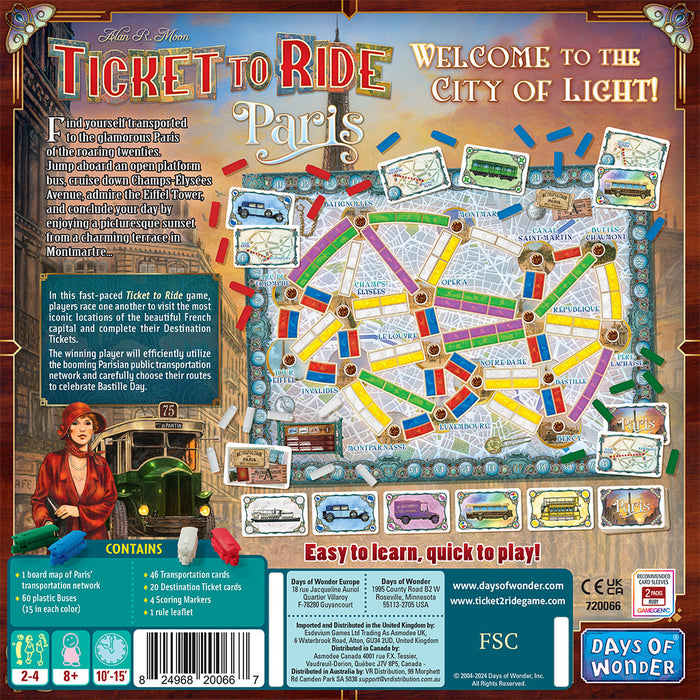 Ticket to Ride: Paris - for just $27.99! 