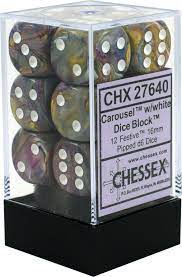 Chessex: D6 Festive DICE SET - 16MM - for just $11.98! 