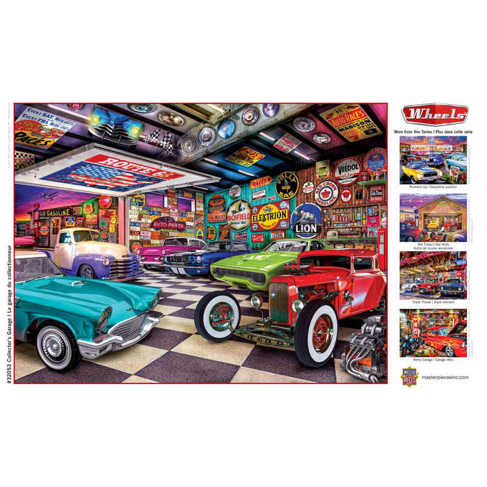 Wheels - Collector's Garage 750 Piece Jigsaw Puzzle - Just $14.99! Shop now at Retro Gaming of Denver