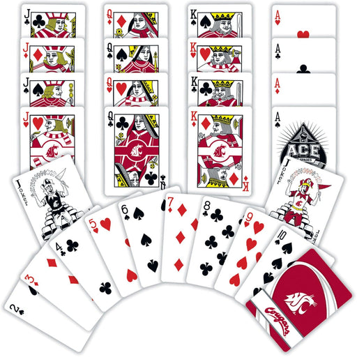 Washington State Cougars Playing Cards - 54 Card Deck - for just $7.99! 