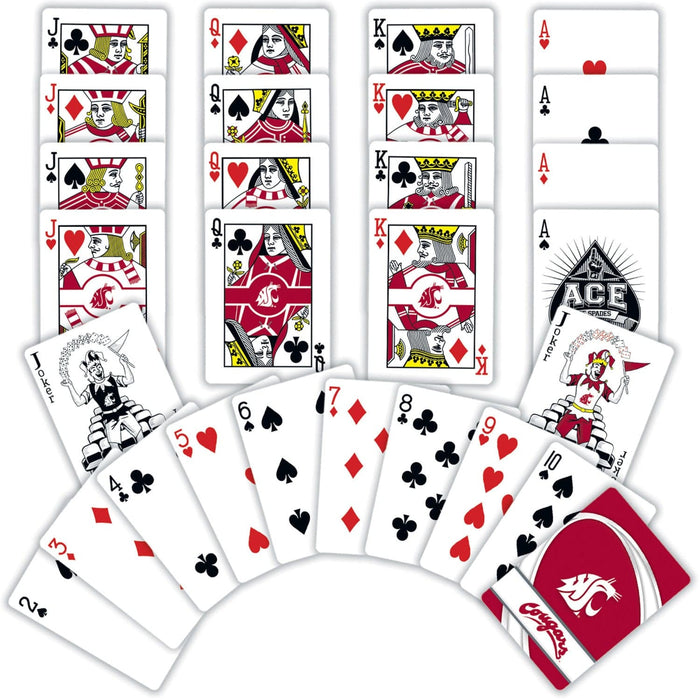 Washington State Cougars Playing Cards - 54 Card Deck - for just $7.99! 