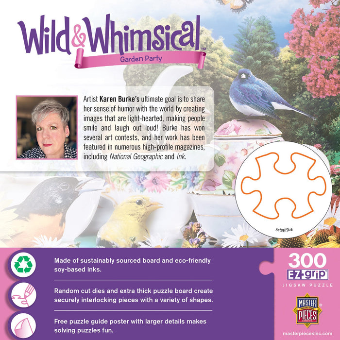 Wild & Whimsical - Garden Party 300 Piece EZ Grip Jigsaw Puzzle - Just $14.99! Shop now at Retro Gaming of Denver