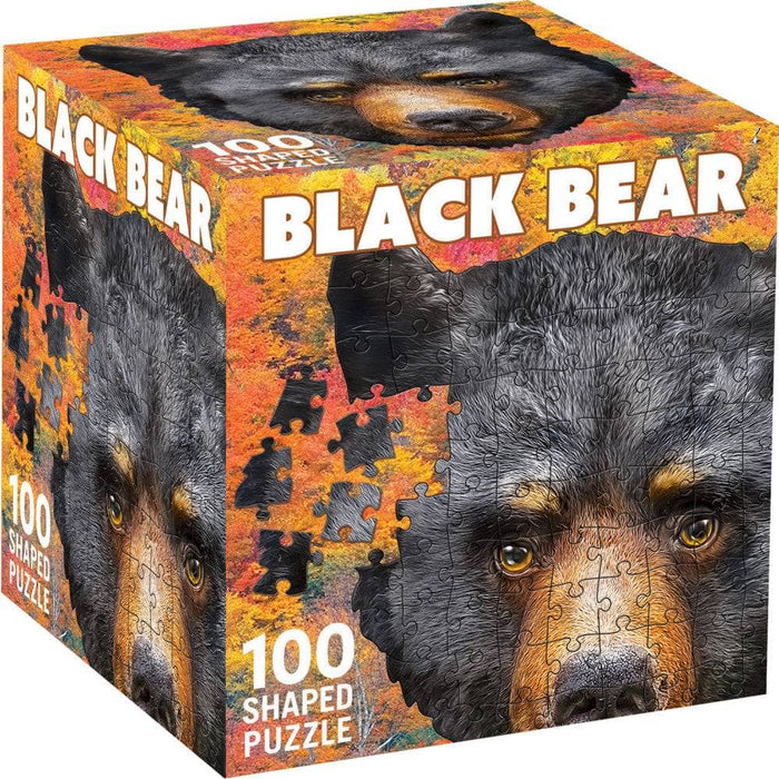 Black Bear 100 Piece Shaped Jigsaw Puzzle - for just $7.99! 