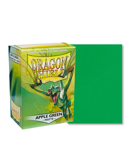 Dragon Shield: Standard 100ct Sleeves - Apple Green (Matte) - for just $14.99! 