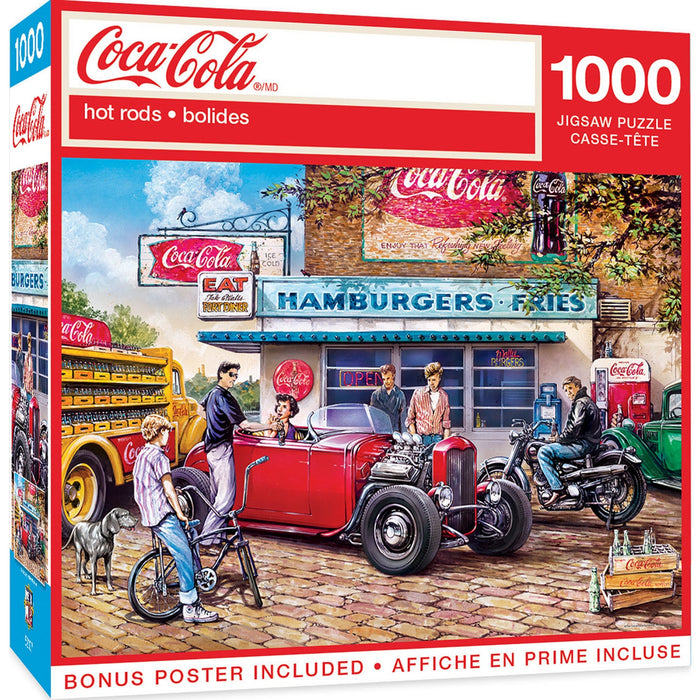 Coca-Cola - Hot Rods 1000 Piece Jigsaw Puzzle - Just $16.99! Shop now at Retro Gaming of Denver