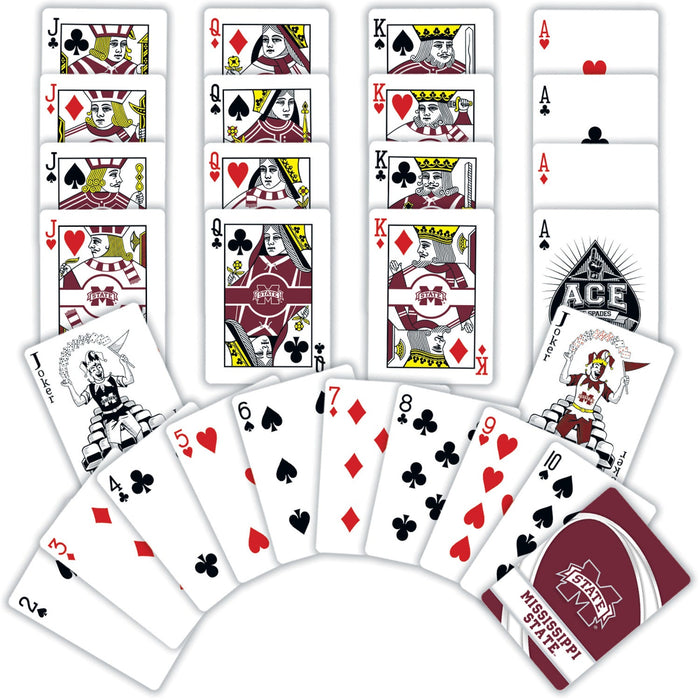 Mississippi State Bulldogs Playing Cards - 54 Card Deck - Just $6.99! Shop now at Retro Gaming of Denver