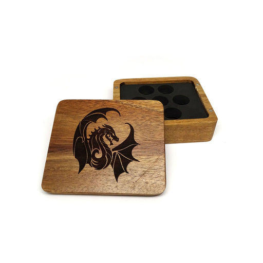 Winged Dragon Wooden Dice Case - Premium  - Just $29.95! Shop now at Retro Gaming of Denver
