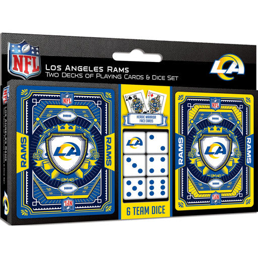 Los Angeles Rams - 2-Pack Playing Cards & Dice Set - Just $19.99! Shop now at Retro Gaming of Denver