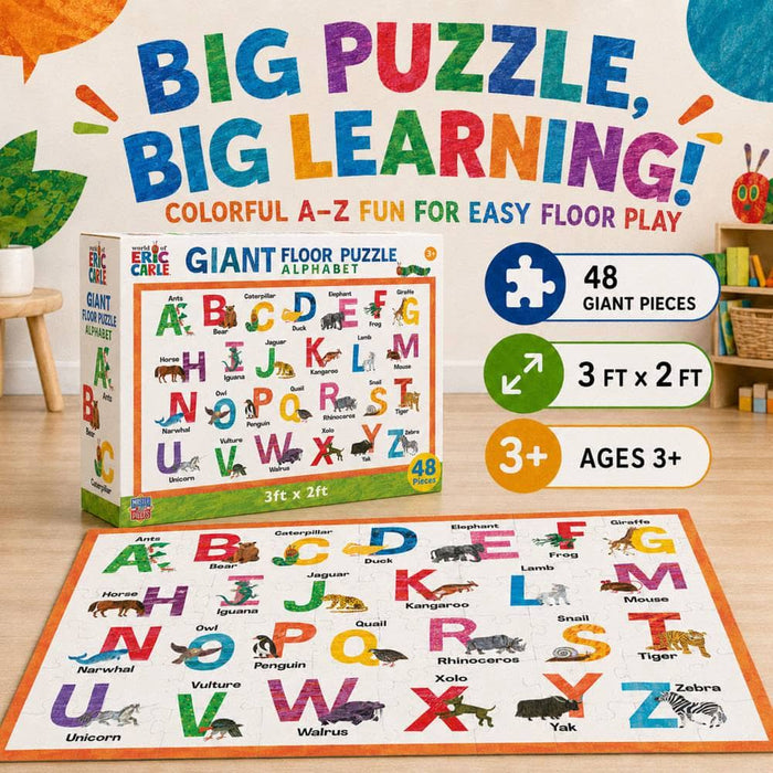 World of Eric Carle - Alphabet 48 Piece Floor Jigsaw Puzzle - for just $19.99! 