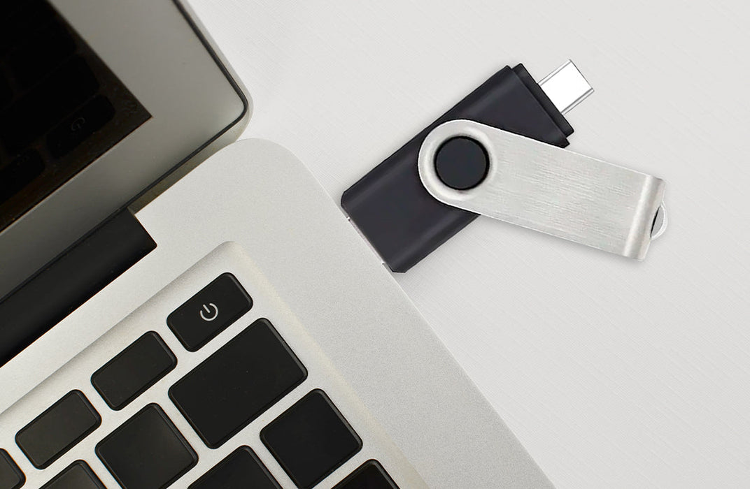 Unprinted Dual SWM Flash Drive - Large Capacity - for just $12.99! 