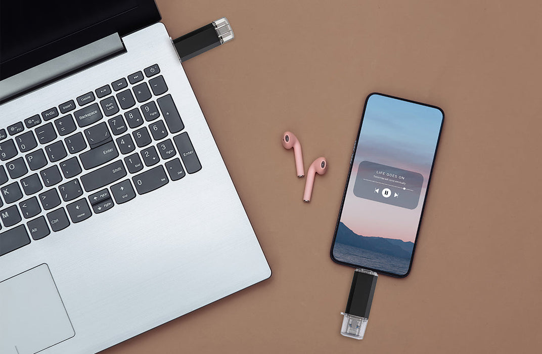 Unprinted Dual KO II Flash Drive - for just $4.99! 