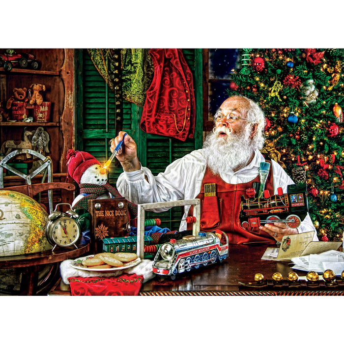 Season's Greetings - Santa's Workshop 1000 Piece Jigsaw Puzzle - Just $16.99! Shop now at Retro Gaming of Denver