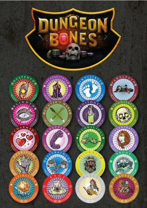 Dungeon Bones: D&D Condition Chips - for just $24.99! 