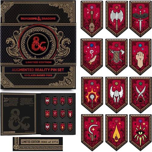 Dungeons & Dragons Character Class Augmented Reality Enamel Pin Set of 12 - Shared Exclusive - for just $119.99! 