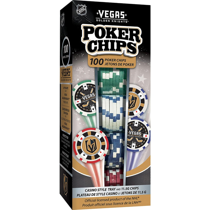 Las Vegas Golden Knights 100 Piece Poker Chips - for just $9.99! 
