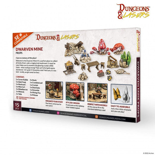 Dungeons & Lasers: Dwarven Mine Props - for just $15! 