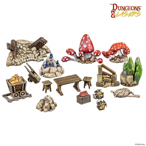 Dungeons & Lasers: Dwarven Mine Props - for just $15! 