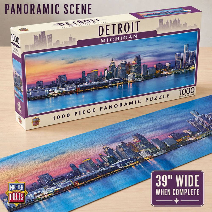 Detroit, Michigan 1000 Piece Panoramic Jigsaw Puzzle - for just $19.99! 
