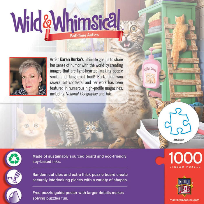 Wild & Whimsical - Bathtime Antics 1000 Piece Jigsaw Puzzle - for just $16.99! 