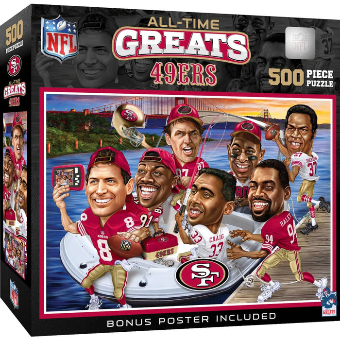 San Francisco 49ers - All-Time Greats 500 Piece Jigsaw Puzzle - for just $19.99! 