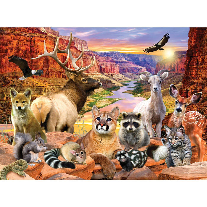 Wildlife of Grand Canyon National Park - 100 Piece Jigsaw Puzzle - for just $12.99! 