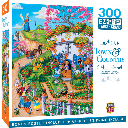 Town & Country - Ms. Potts' Cottage 300 Piece EZ Grip Jigsaw Puzzle - Premium 300 Piece - Just $14.99! Shop now at Retro Gaming of Denver