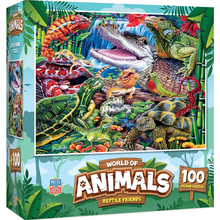 World of Animals - Reptile Friends 100 Piece Jigsaw Puzzle - Just $9.99! Shop now at Retro Gaming of Denver