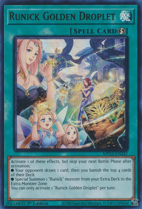 Runick Golden Droplet [MP23-EN247] Ultra Rare - for just $0.15! 