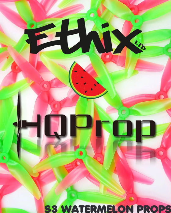 HQProp - Ethix S3 Prop Watermelon (2CW+2CCW)-Poly Carbonate - for just $3.99! 