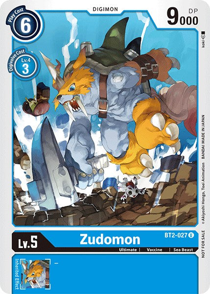 Zudomon [BT2-027] (Official Tournament Pack Vol.3) [Release Special Booster Promos] - Just $0.09! Shop now at Retro Gaming of Denver