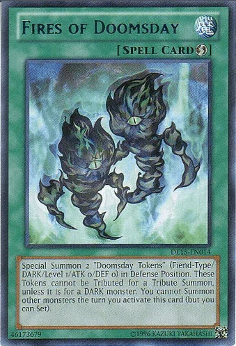 Fires of Doomsday (Blue) [DL15-EN014] Rare - for just $0.75! 
