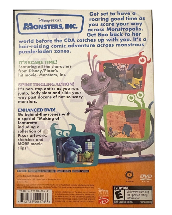 Monsters Inc [Pixar Classics] – PlayStation 2 (PS2) - for just $12.99! 
